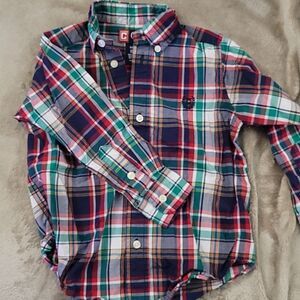 💛CLEARANCE💛 Chaps Infant Boys' Long-sleeve Plaid Shirt - SIZE 3/3T